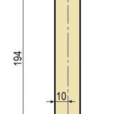 F15: Poinçon 78° r2 h 194 mm