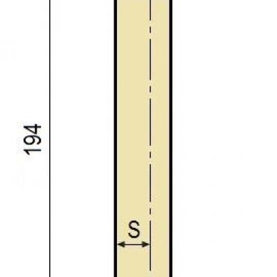 R15W: Poinçon 78° r3 h 194 mm